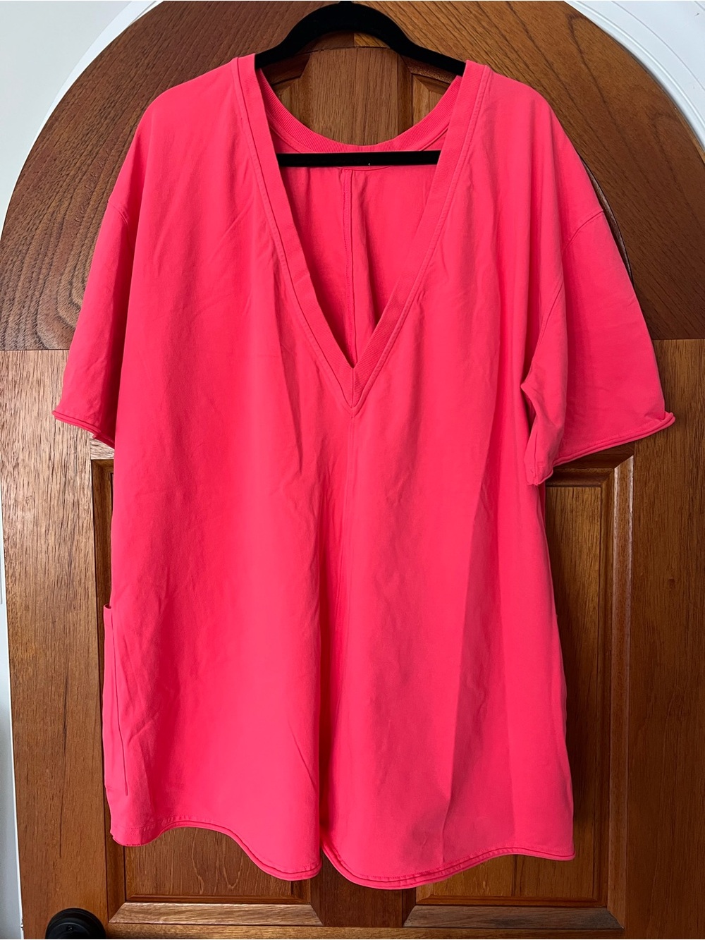 Free People FP Movement Hot Shot Tee Romper Size XL RT $60 Electric Sunset - Picture 2 of 3